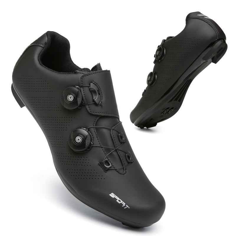 New Outdoor Road Bike Cycling Shoes Mountain Bike Lock Shoes Dynamic Power-Assisted Hard-Soled Cycling Shoes - Image 4